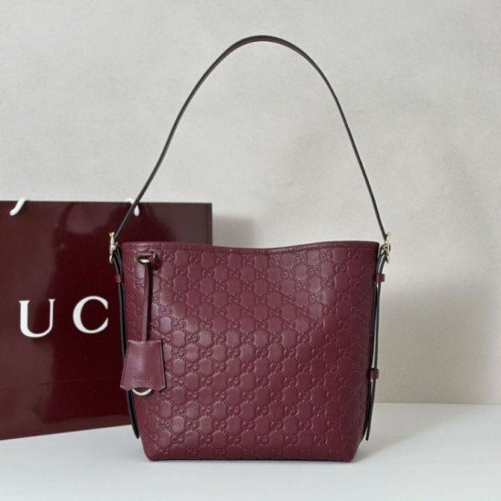 Borsa Replica 1:1 a tracolla piccola Gucci GG Emblem 848881 Rossa