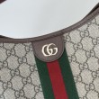 Borsa a tracolla piccola Gucci Ophidia 836872 Marrone