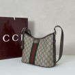 Borsa a tracolla piccola Gucci Ophidia 836872 Marrone