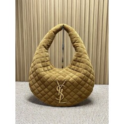 Borsa hobo Icare YSL Saint Laurent in camoscio giallo