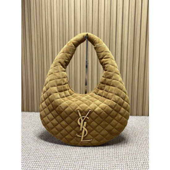 Borsa hobo Icare YSL Saint Laurent in camoscio giallo
