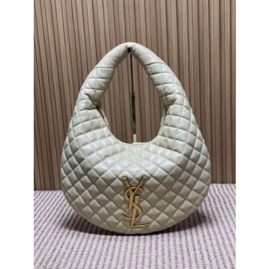 Borsa hobo Icare YSL Saint Laurent in nappa beige