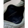Borsa hobo Icare YSL Saint Laurent in nappa grigio/verde