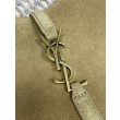 Borsa hobo mini morbida YSL Saint Laurent Le 5 À 7 in pelle scamosciata gialla