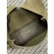 Borsa hobo mini morbida YSL Saint Laurent Le 5 À 7 in pelle scamosciata gialla