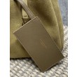 Borsa hobo mini morbida YSL Saint Laurent Le 5 À 7 in pelle scamosciata gialla