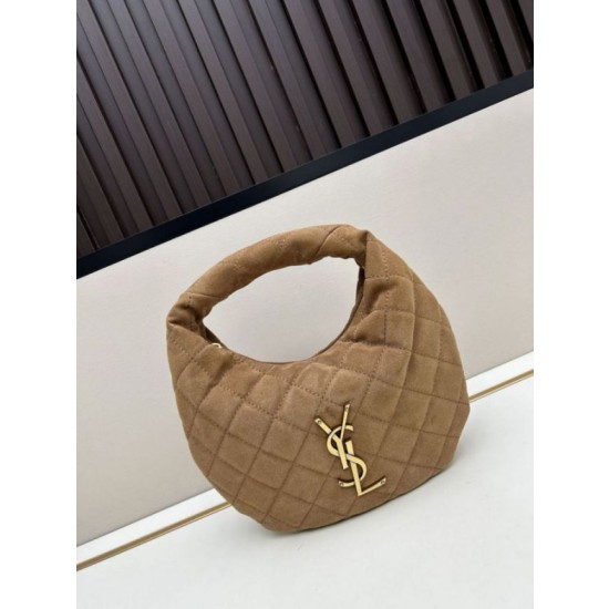 Borse Imitazioni Icarino Boby YSL Saint Laurent in camoscio giallo