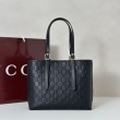 Borsa tote media Gucci GG Emblem 847456 Nera