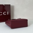 Borsa tote media Gucci GG Emblem 847456 Rossa