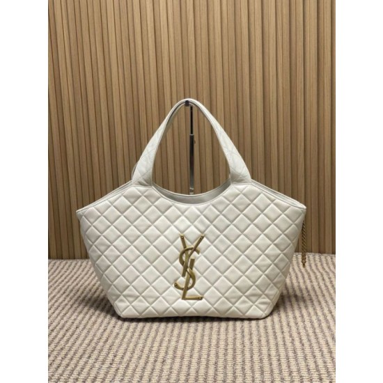 Borse Imitazioni tote media Icare classico YSL Saint Laurent beige