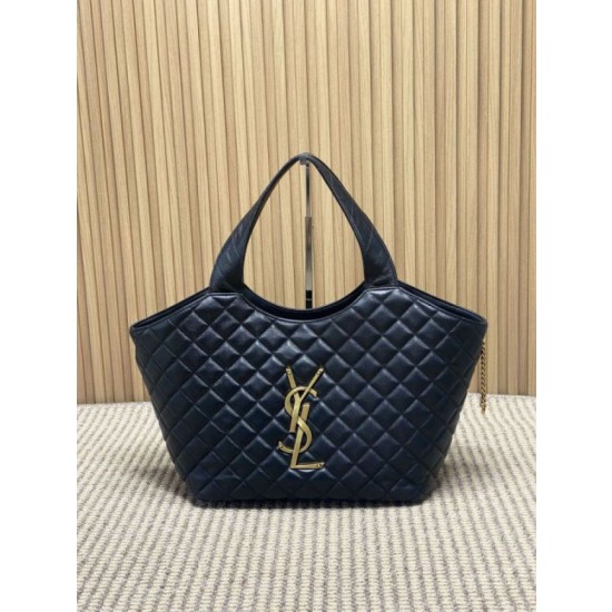 Borsa Replica 1:1 tote media Icare classico YSL Saint Laurent nera
