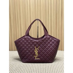 Borse Replica Alta Qualità tote media Icare classico YSL Saint Laurent rossa