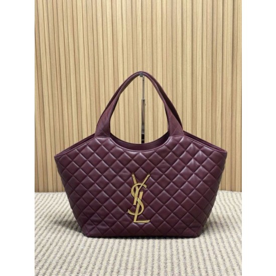 Borse Replica Alta Qualità tote media Icare classico YSL Saint Laurent rossa