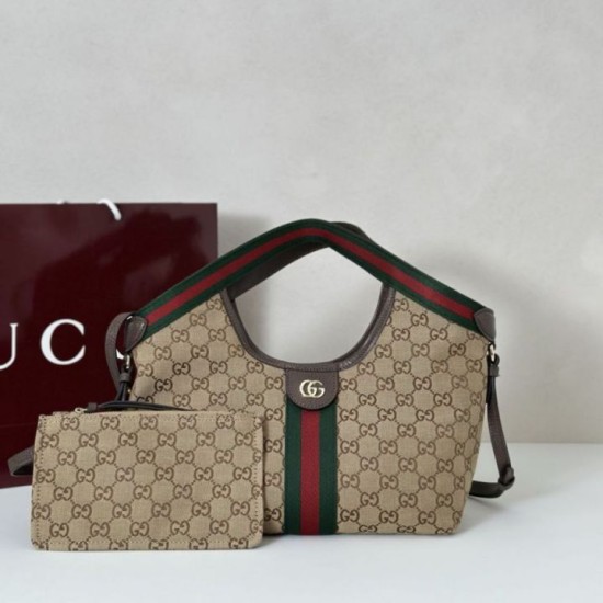 Borse Replica Alta Qualità tote piccola Gucci Giglio 860845 Marrone
