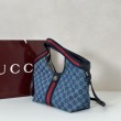 Gucci Borse Imitazioni tote piccola Giglio 860845 Blu