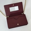 Qualità superiore replica imitazione Portafoglio Gucci GG Marmont con catena 497985 Rosso