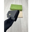 Portafoglio continentale Gucci GG Marmont bicolore 456116 Nero