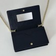 Portafoglio Gucci GG Marmont con catena 497985 Nero