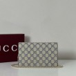 Portafoglio Gucci GG Marmont con catena 497985 Nero