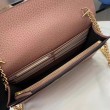 Portafoglio Gucci GG Marmont con catena 497985 Rosa