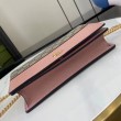 Portafoglio Gucci GG Marmont con catena 497985 Rosa