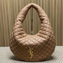 Replica qualità specchio Borsa hobo Icare YSL Saint Laurent in nappa rosa