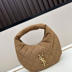 Replica qualità specchio Borse Imitazioni Icarino Boby YSL Saint Laurent in camoscio giallo