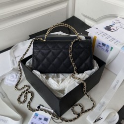 Replica Borsa Chanel Kelly Dark Horse con Manico Lungo AP3238 Nero Imitazioni Replica qualità specchio Borsa Chanel Kelly Dark Horse con Manico Lungo AP3238 Nero