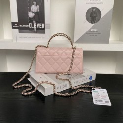 Replica qualità specchio Borse Firmate  Chanel Kelly Dark Horse con manico lungo AP3238 Rosa