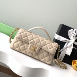 Replica qualità specchio Bora Pari all'originale replica Chanel 25P Mini Flap con Manico Superiore AS5354 Rosa