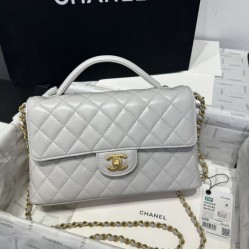 Replica qualità specchio Borse  Chanel 25P con patta e manico superiore AS5356 Beige