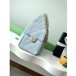Borse Firmate Replica a secchiello Chanel 25C grande/piccola in pelle di vitello granata AS5311 AS5293 Blu