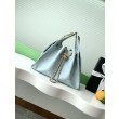 Borse Firmate Replica a secchiello Chanel 25C grande/piccola in pelle di vitello granata AS5311 AS5293 Blu