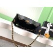 Borse Replica a secchiello Chanel 25C grande/piccola in pelle di vitello granata AS5311 AS5293 Nero