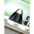 Borse Replica a secchiello Chanel 25C grande/piccola in pelle di vitello granata AS5311 AS5293 Nero