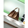 Borsa a secchiello Chanel 25C grande/piccola in pelle di vitello granata AS5311 AS5293 Oro scuro