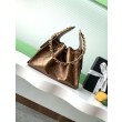 Borsa a secchiello Chanel 25C grande/piccola in pelle di vitello granata AS5311 AS5293 Oro scuro