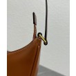 Borsa a tracolla Celine Ava Triomphe Half Moon Caffè