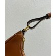 Borsa a tracolla Celine Ava Triomphe Half Moon Caffè