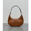 Borsa a tracolla Celine Ava Triomphe Half Moon Caffè