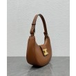 Borsa a tracolla Celine Ava Triomphe Half Moon Caffè