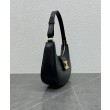 Borsa a tracolla Celine Ava Triomphe Half Moon Nera