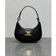 Borsa a tracolla Celine Ava Triomphe Half Moon Nera