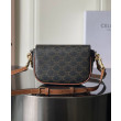Borsa a tracolla Celine Folcd Caffè scuro Borsa a tracolla Celine Folcd Caffè scuro