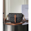 Borsa a tracolla Celine Folcd Caffè scuro Borsa a tracolla Celine Folcd Caffè scuro