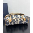 Borse Firmate Replica a tracolla Dior Hit The Road con patta Dior Dior Oblique denim jacquard Blu