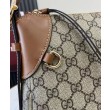 Borsa a tracolla media Gucci serie GG Emblem 815216 Marrone