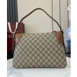 Borsa a tracolla media Gucci serie GG Emblem 815216 Marrone
