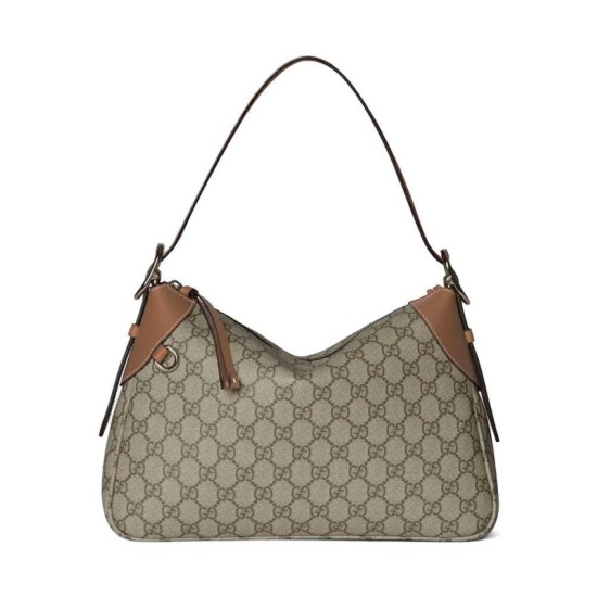 Borsa a tracolla media Gucci serie GG Emblem 815216 Marrone