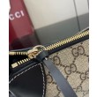 Borse Firmate Replica a tracolla media Gucci serie GG Emblem 815216 Nera
